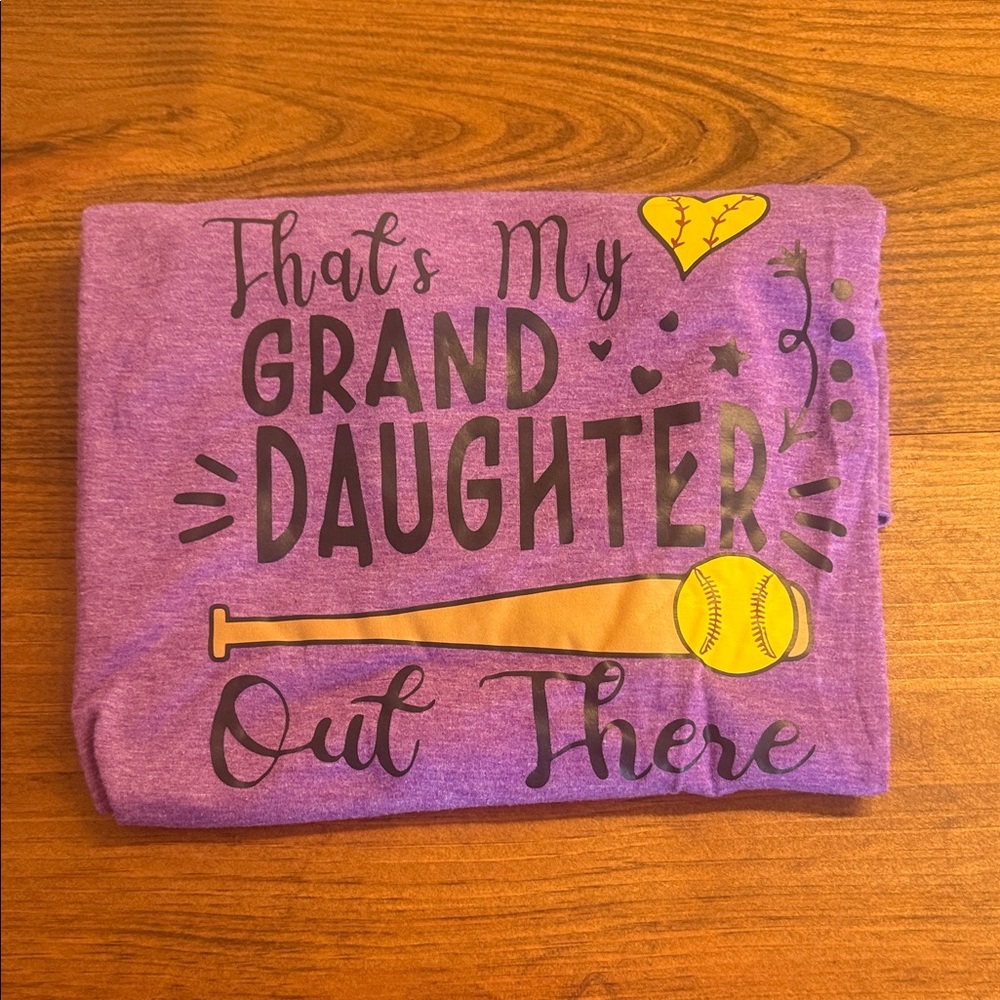 Charming Purple Granddaughter Graphic Tee - Picture 1 of 3
